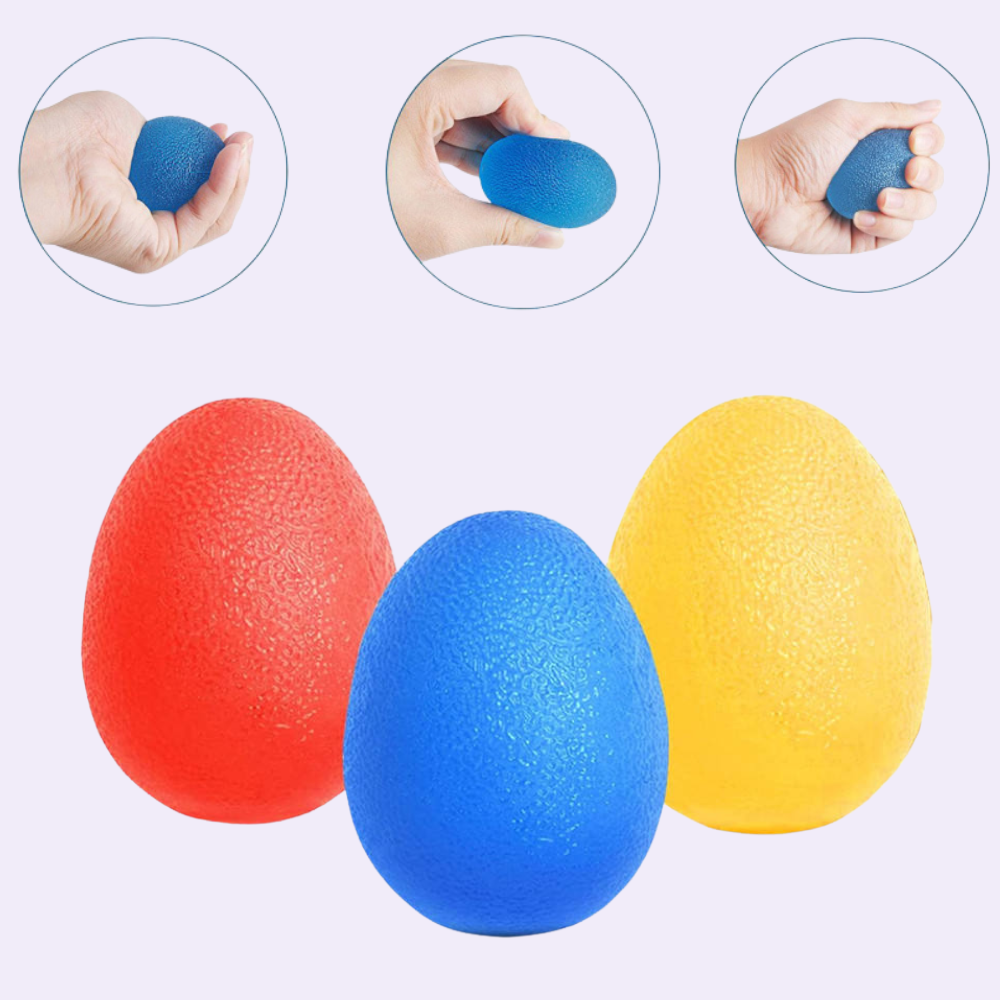 Progressive Resistance Squeeze Balls for Hand Therapy (3 pack)